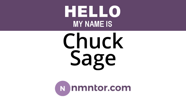 Chuck Sage
