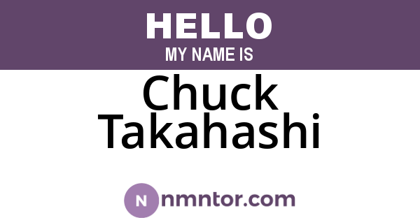 Chuck Takahashi