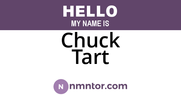 Chuck Tart