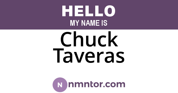 Chuck Taveras