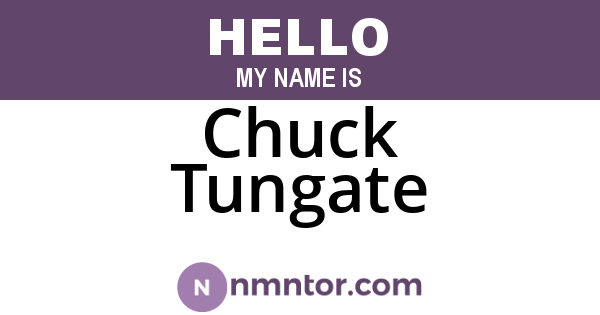 Chuck Tungate