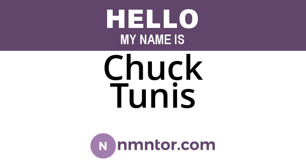 Chuck Tunis