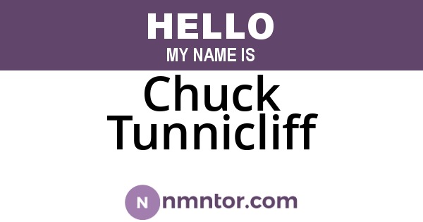 Chuck Tunnicliff