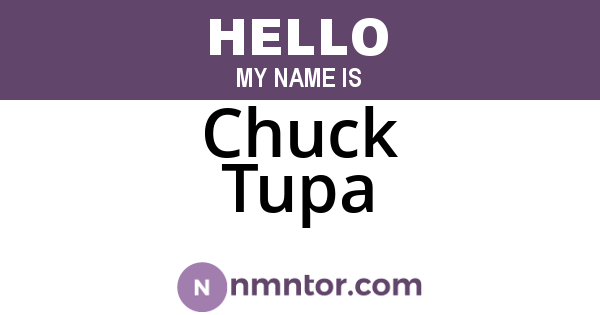 Chuck Tupa