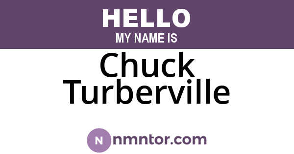 Chuck Turberville