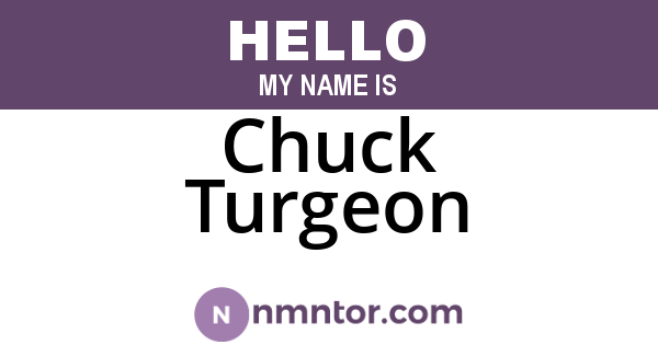 Chuck Turgeon