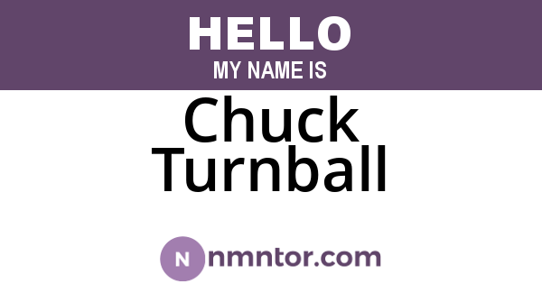 Chuck Turnball