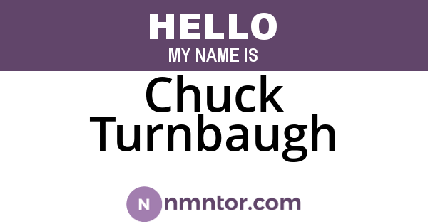Chuck Turnbaugh