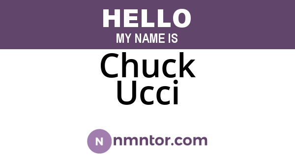 Chuck Ucci