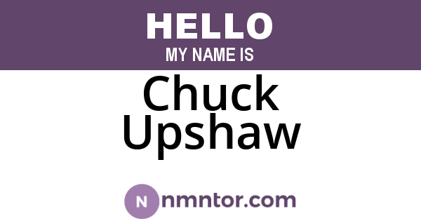Chuck Upshaw