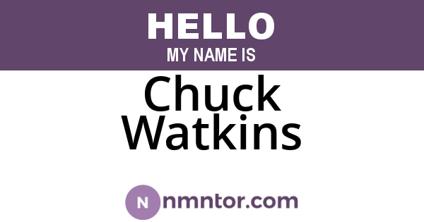 Chuck Watkins