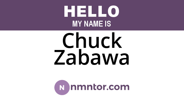Chuck Zabawa