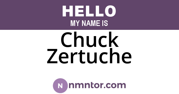 Chuck Zertuche