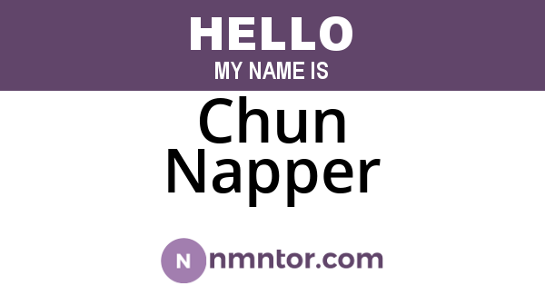 Chun Napper