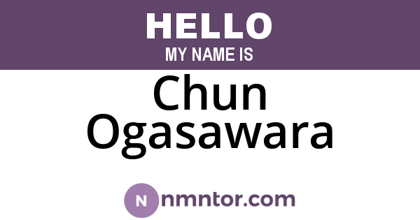 Chun Ogasawara