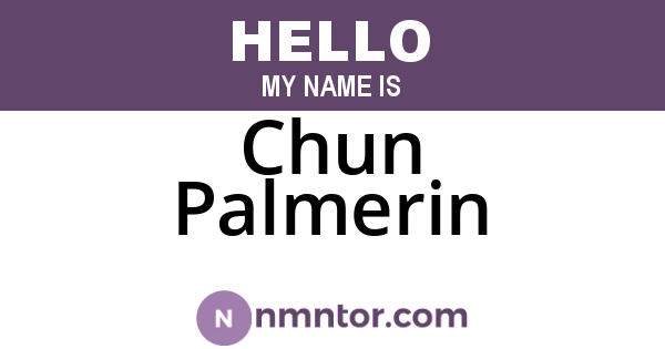 Chun Palmerin
