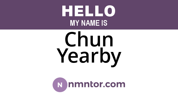 Chun Yearby