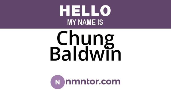 Chung Baldwin
