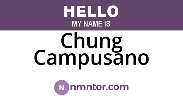 Chung Campusano