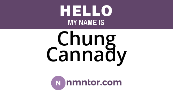 Chung Cannady