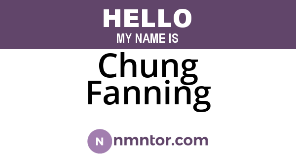 Chung Fanning
