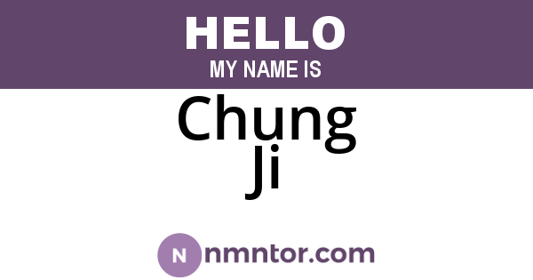 Chung Ji