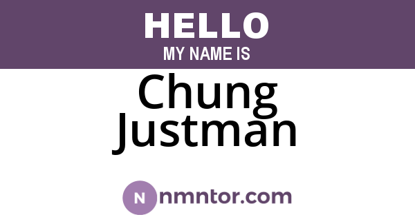 Chung Justman