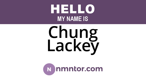Chung Lackey