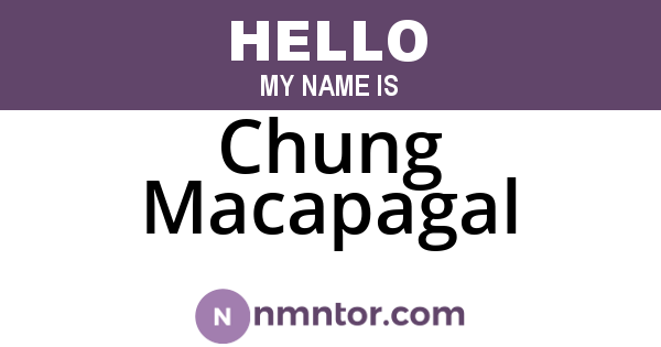 Chung Macapagal