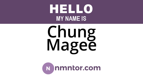 Chung Magee