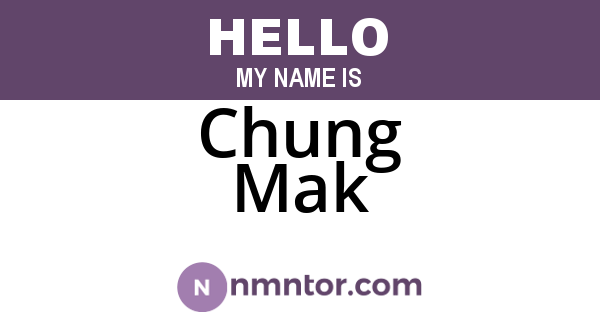 Chung Mak