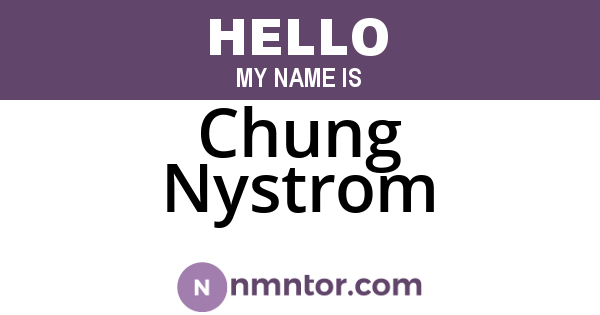Chung Nystrom