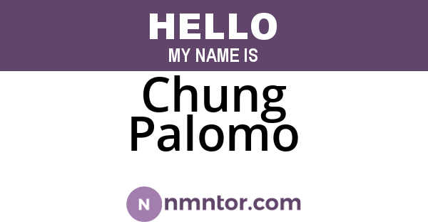 Chung Palomo
