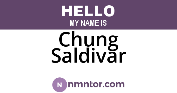 Chung Saldivar