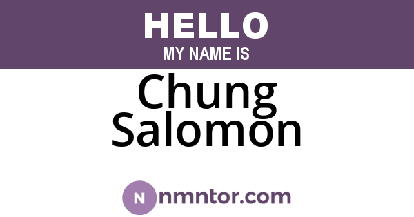 Chung Salomon