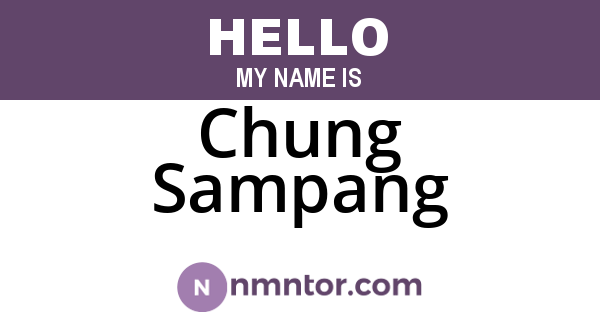 Chung Sampang
