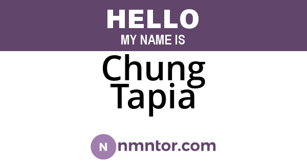 Chung Tapia