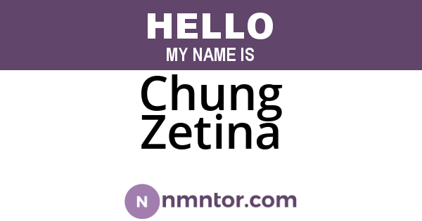 Chung Zetina