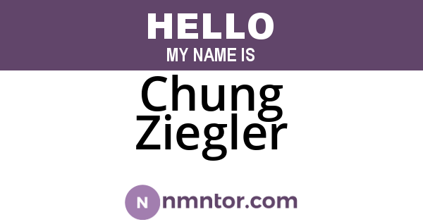 Chung Ziegler