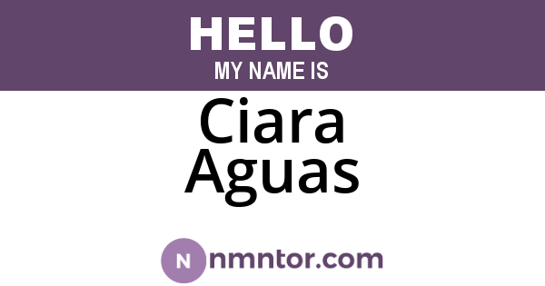 Ciara Aguas
