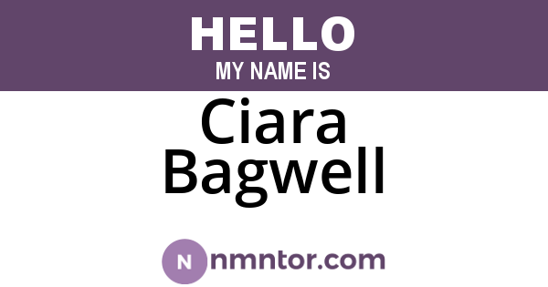 Ciara Bagwell