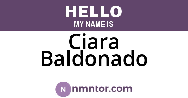 Ciara Baldonado