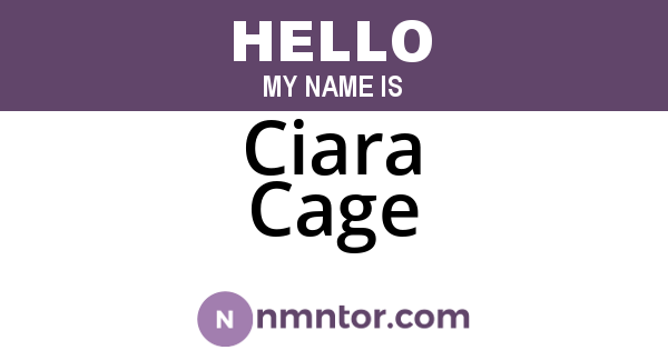 Ciara Cage