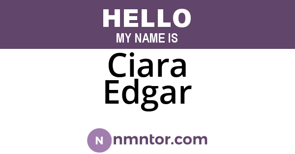Ciara Edgar