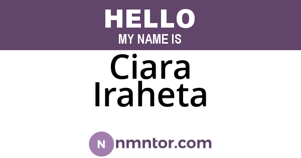 Ciara Iraheta