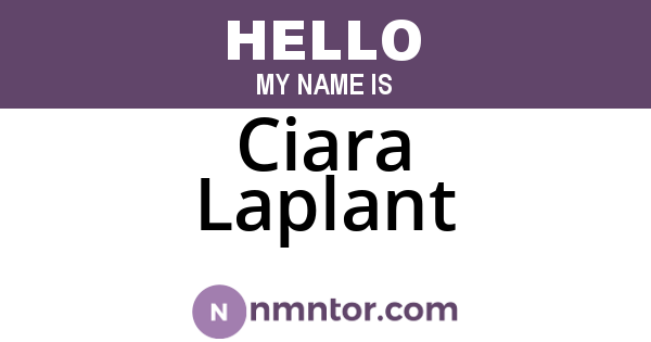 Ciara Laplant