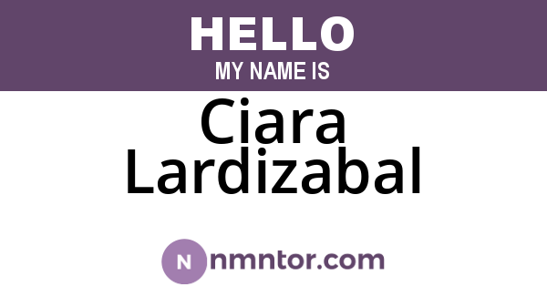 Ciara Lardizabal