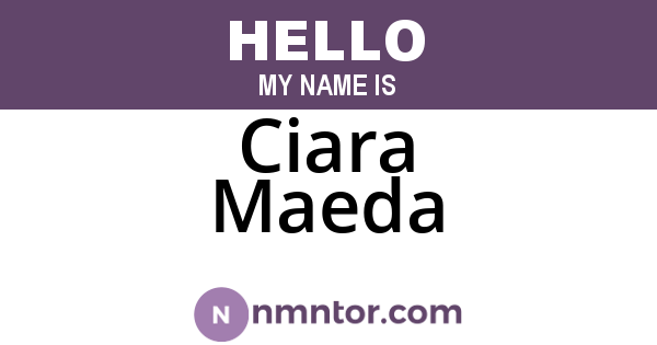 Ciara Maeda