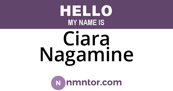 Ciara Nagamine