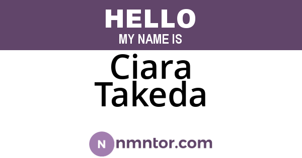 Ciara Takeda